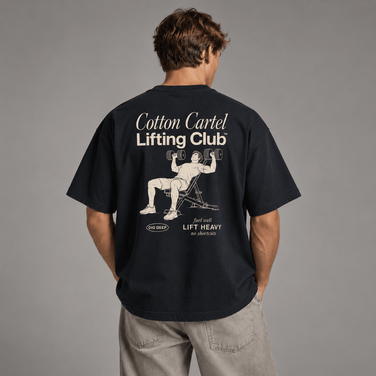 Lifting Club Oversized Box Tee - cotton cartel