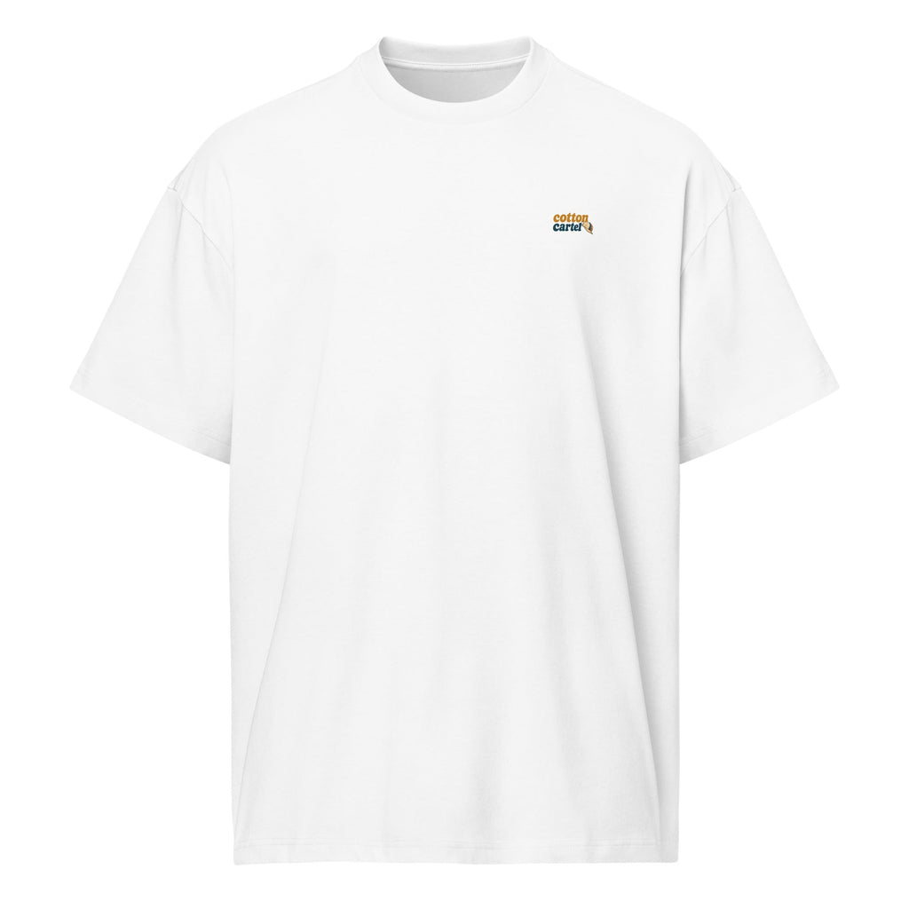 Never Don´t Give Up Oversized Box Tee - cotton cartel