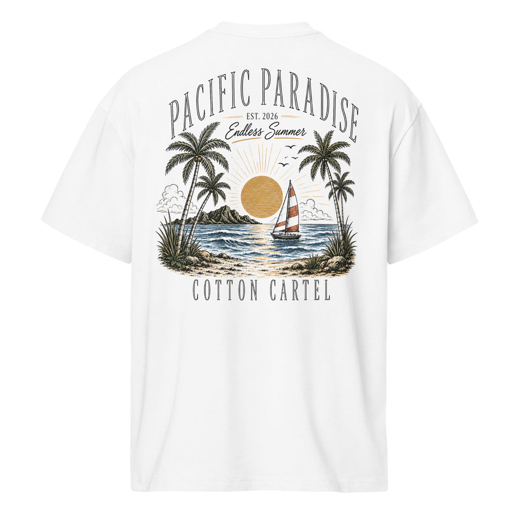 Pacific Paradise Oversized Box Tee - cotton cartel