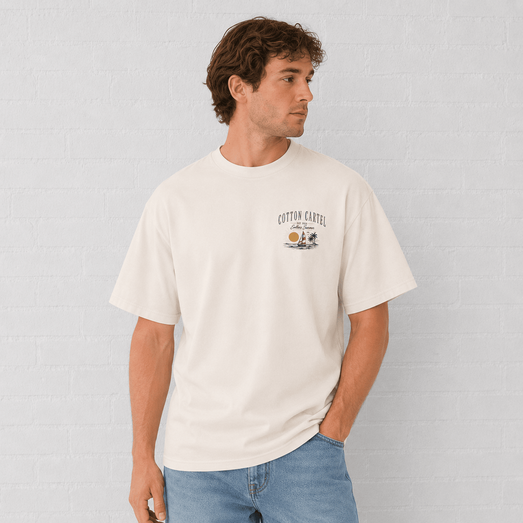 Pacific Paradise Oversized Box Tee - cotton cartel