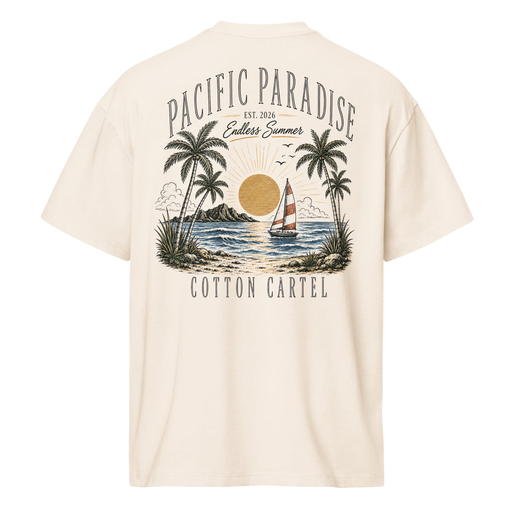 Pacific Paradise Oversized Box Tee - cotton cartel
