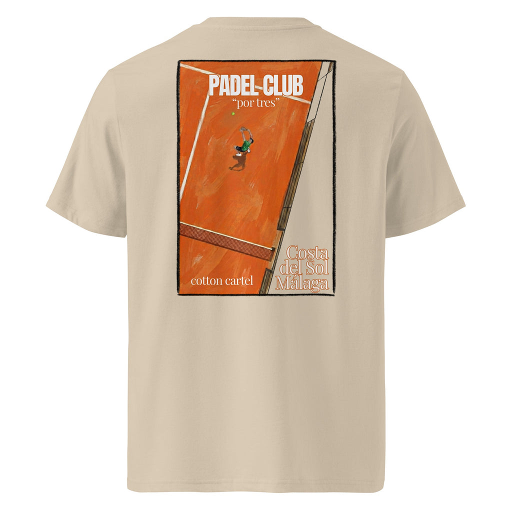 Padel Club "por tres" Classic Tee - cotton cartel