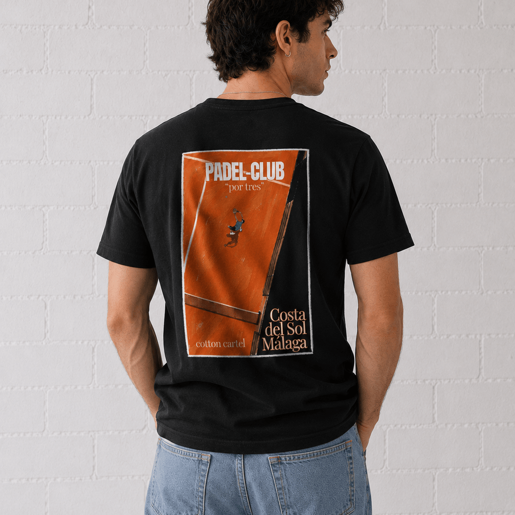 Padel Club "por tres" Classic Tee - cotton cartel