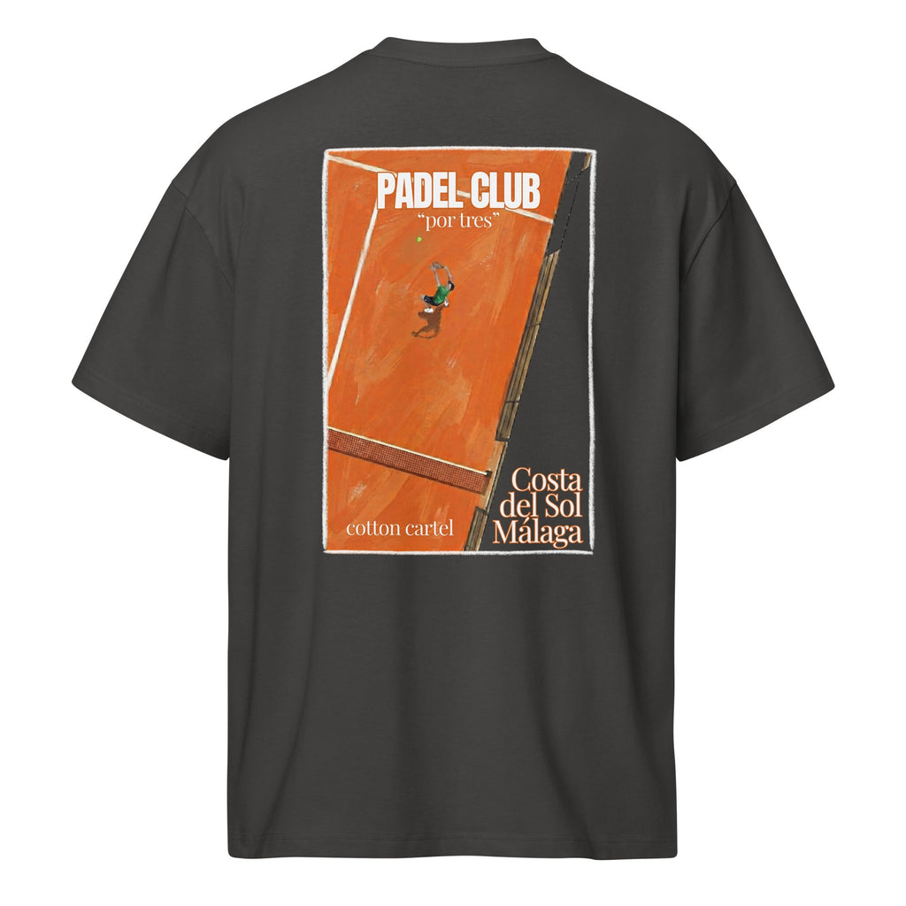 Padel Club "por tres" Oversized Box Tee - cotton cartel