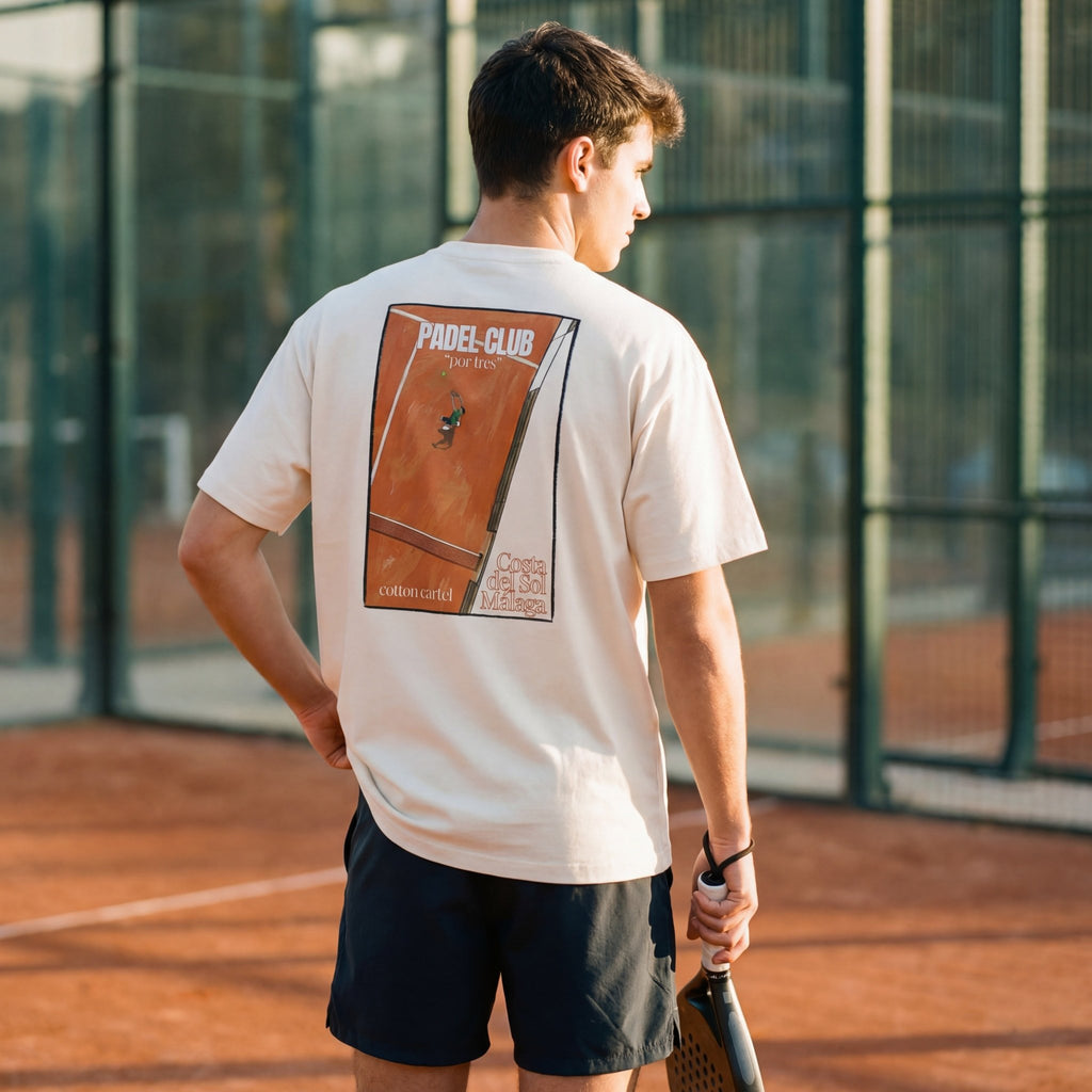 Padel Club "por tres" Oversized Box Tee - cotton cartel