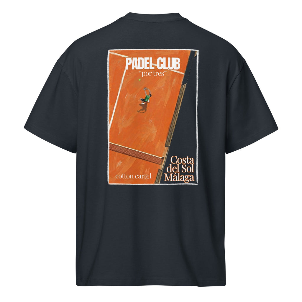 Padel Club "por tres" Oversized Box Tee - cotton cartel