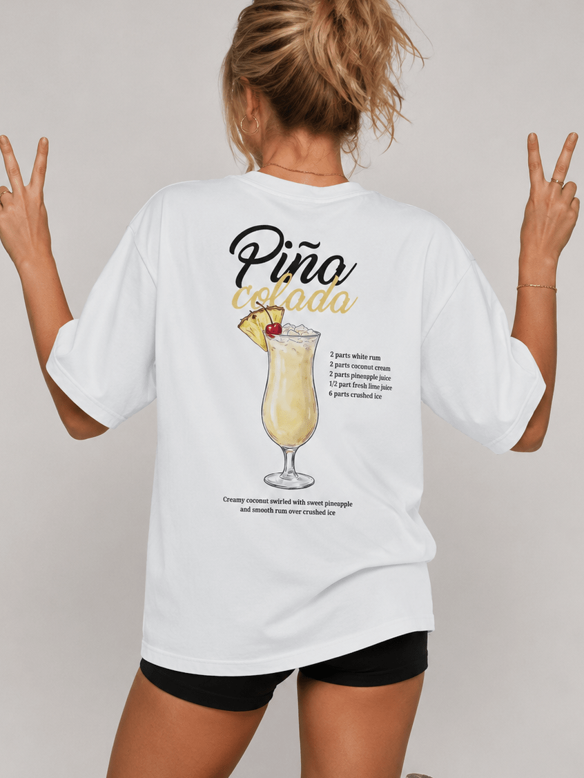 Piña Colada Oversized Box Tee - cotton cartel