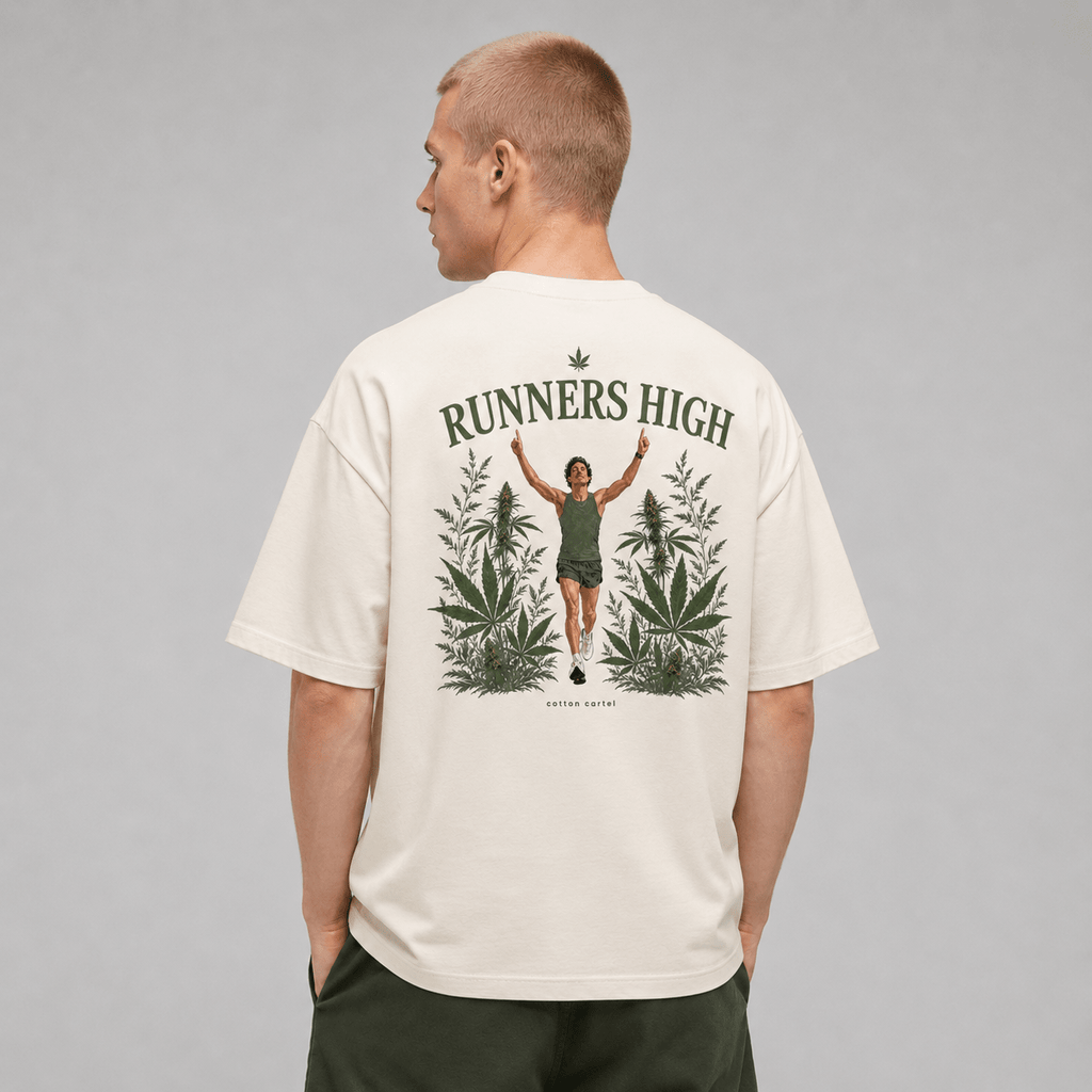 Runner's High Oversized Box Tee - cotton cartel