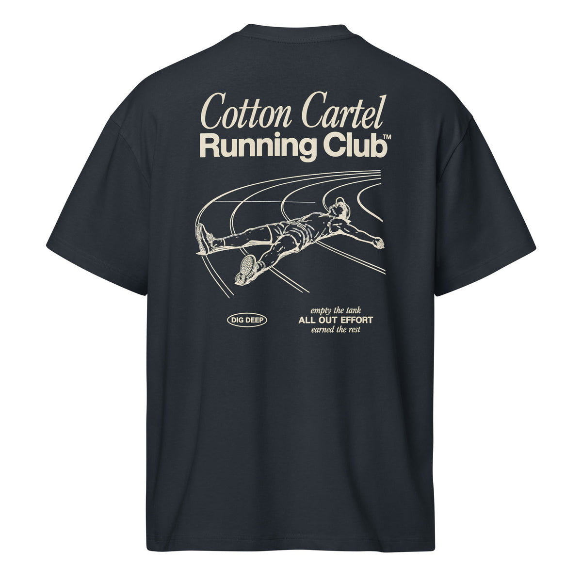 Running Club Oversized Box Tee - cotton cartel