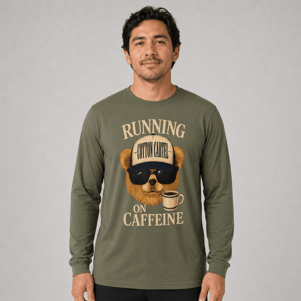 Running on Caffeine Lightweight Long Sleeve - cotton cartel