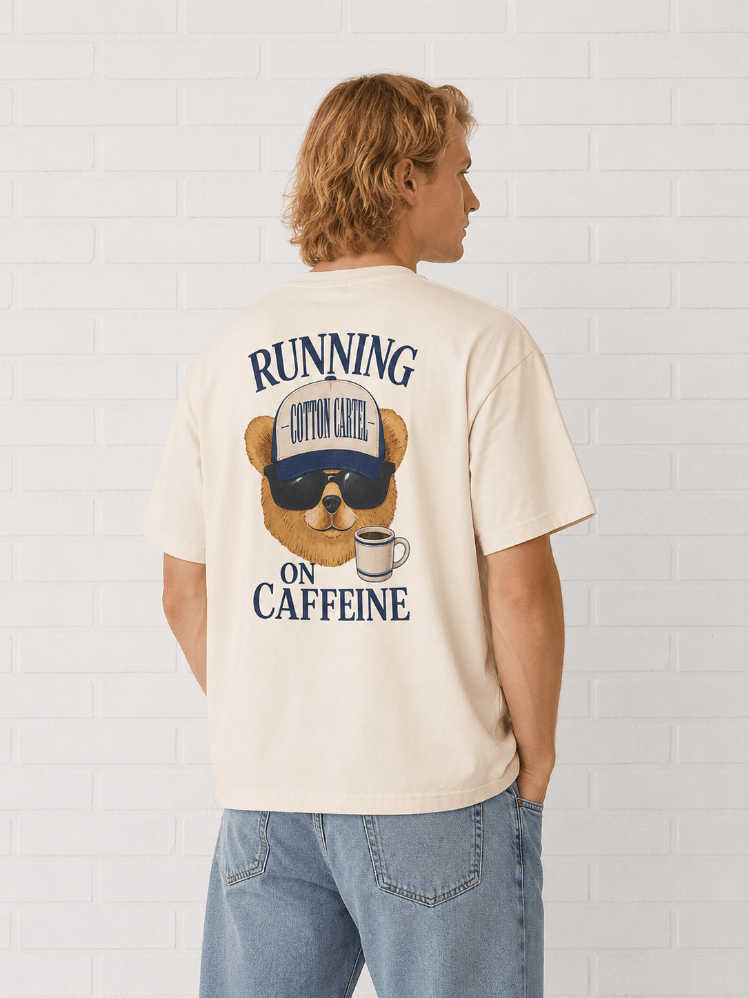Running on Caffeine Oversized Box Tee - cotton cartel