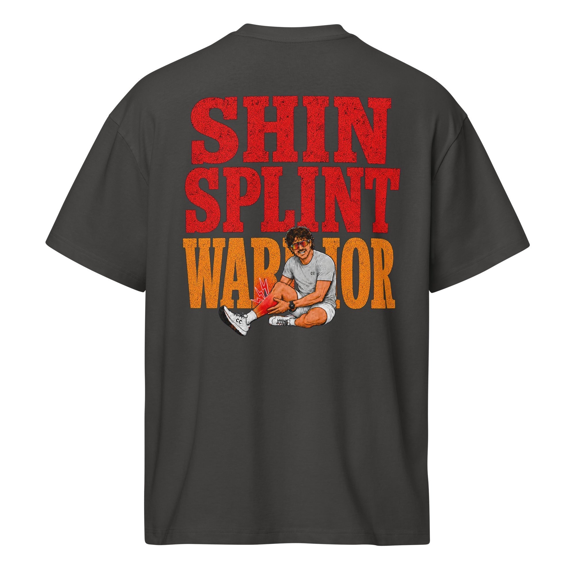 Shin Splint Warrior Men’s Oversized Box Tee - cotton cartel