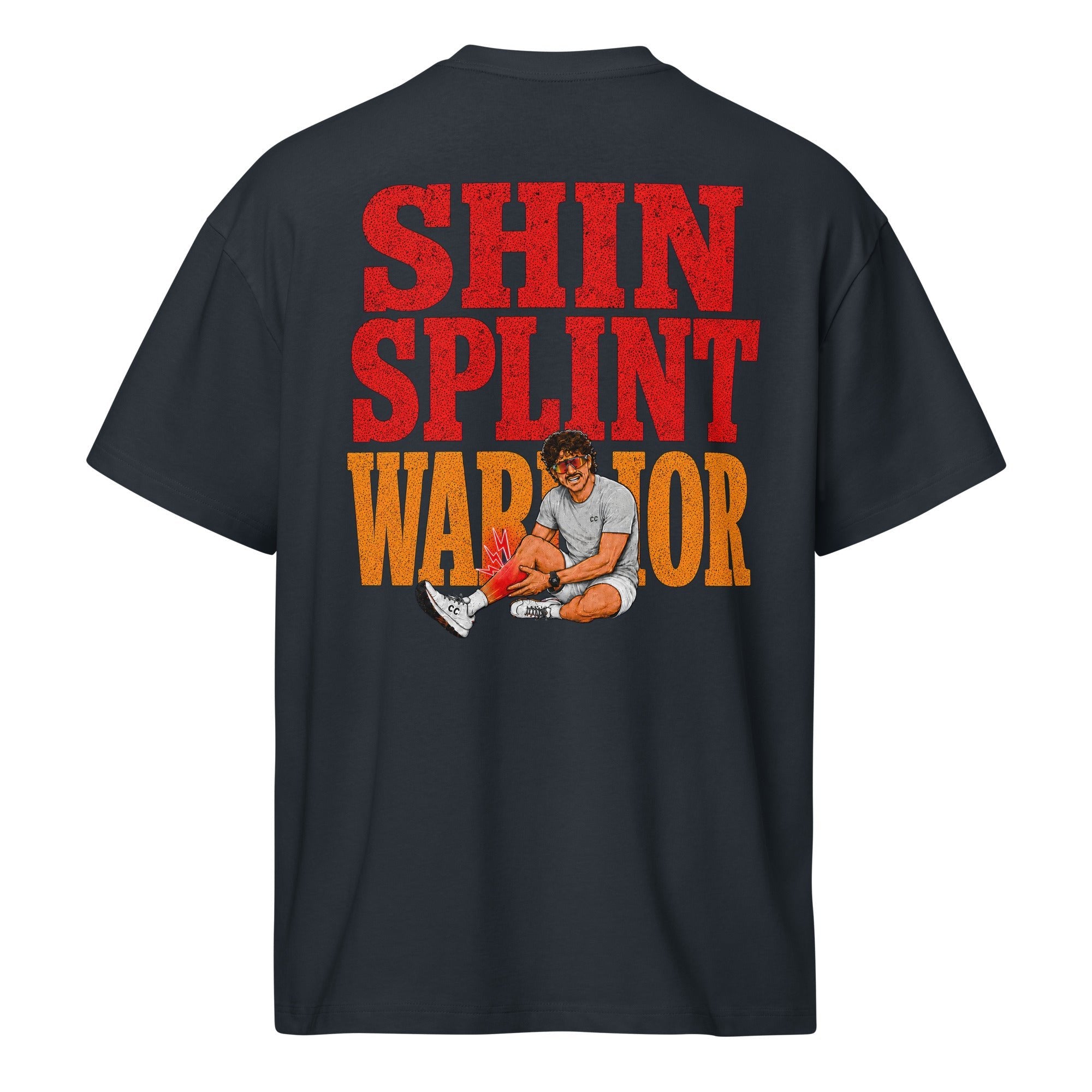 Shin Splint Warrior Men’s Oversized Box Tee - cotton cartel
