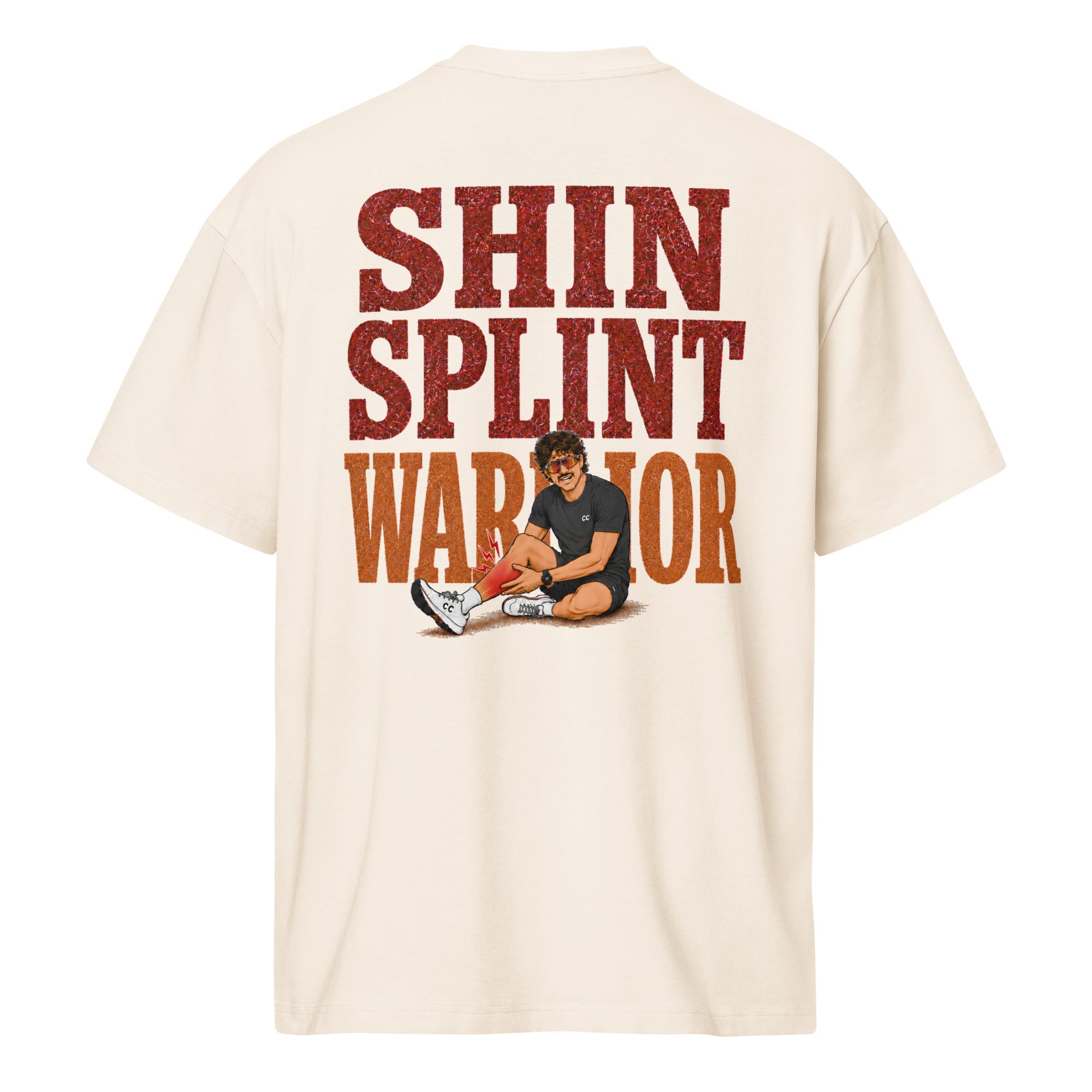 Shin Splint Warrior Men’s Oversized Box Tee - cotton cartel