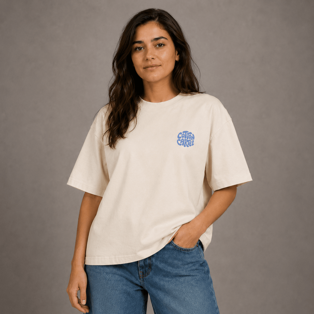 Slightly Above MID Oversized Box Tee - cotton cartel