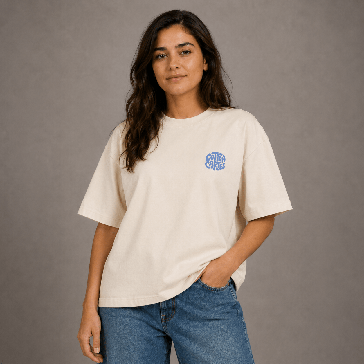 Slightly Above MID Oversized Box Tee - cotton cartel