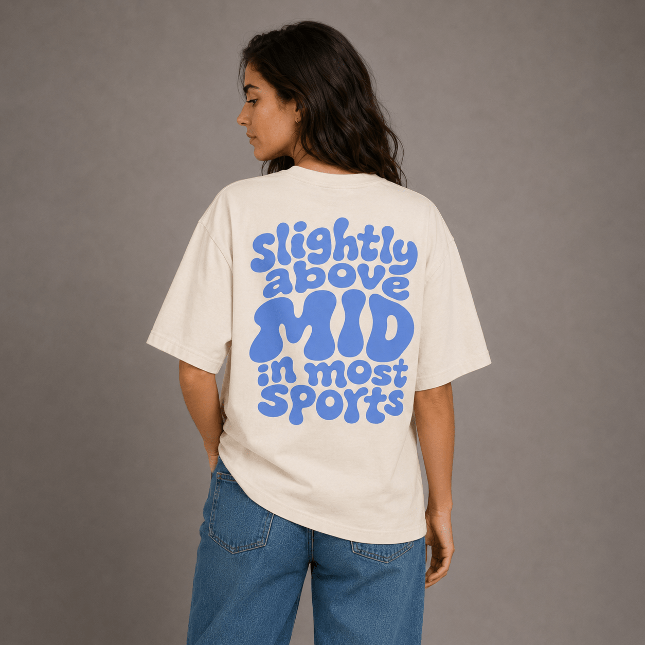 Slightly Above MID Oversized Box Tee - cotton cartel