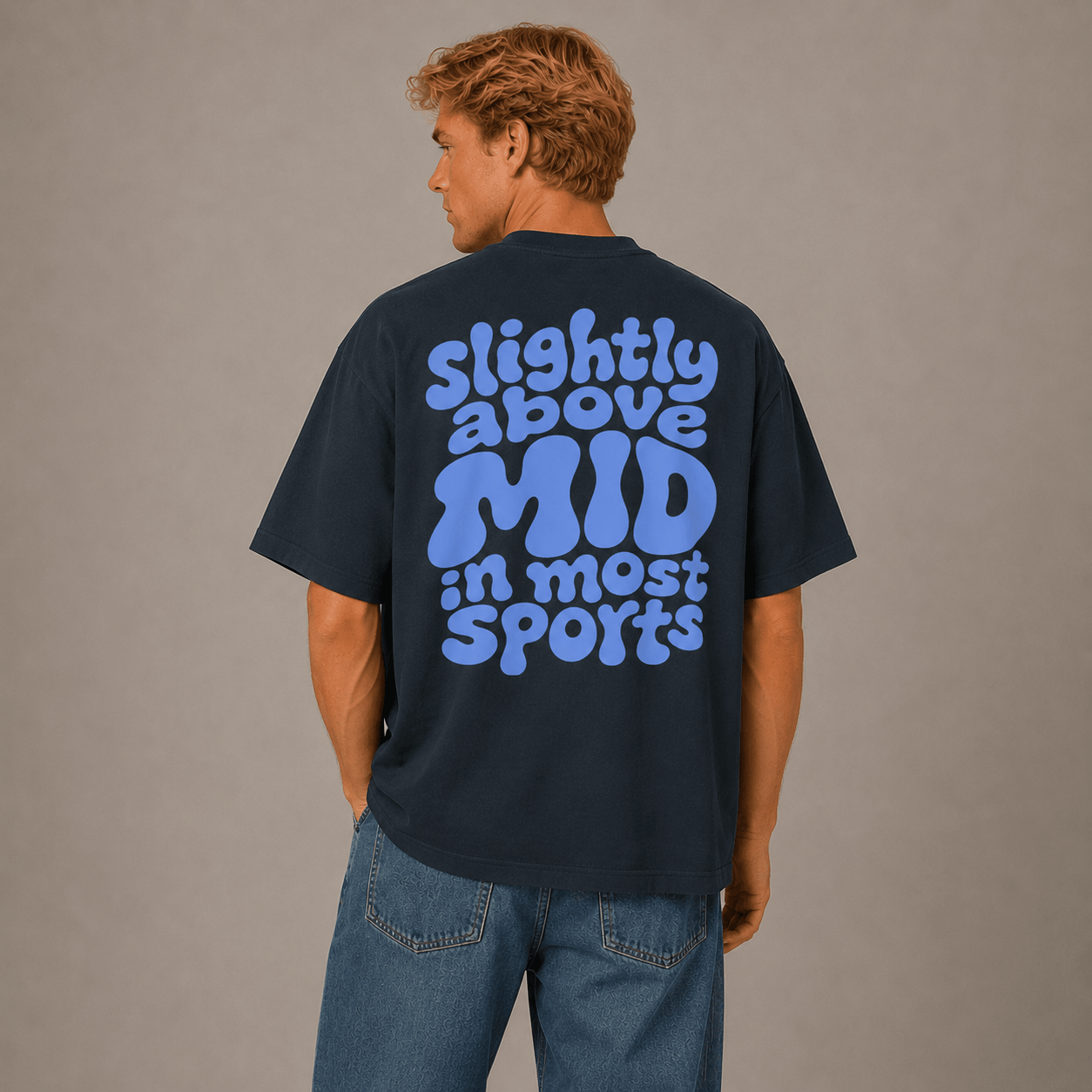 Slightly Above MID Oversized Box Tee - cotton cartel