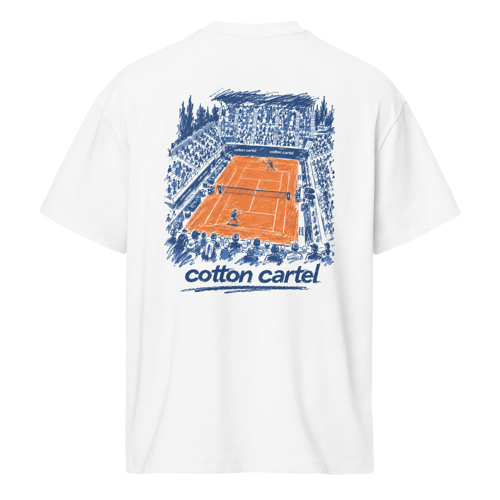 Tennis Clay Court Oversized Box Tee - cotton cartel