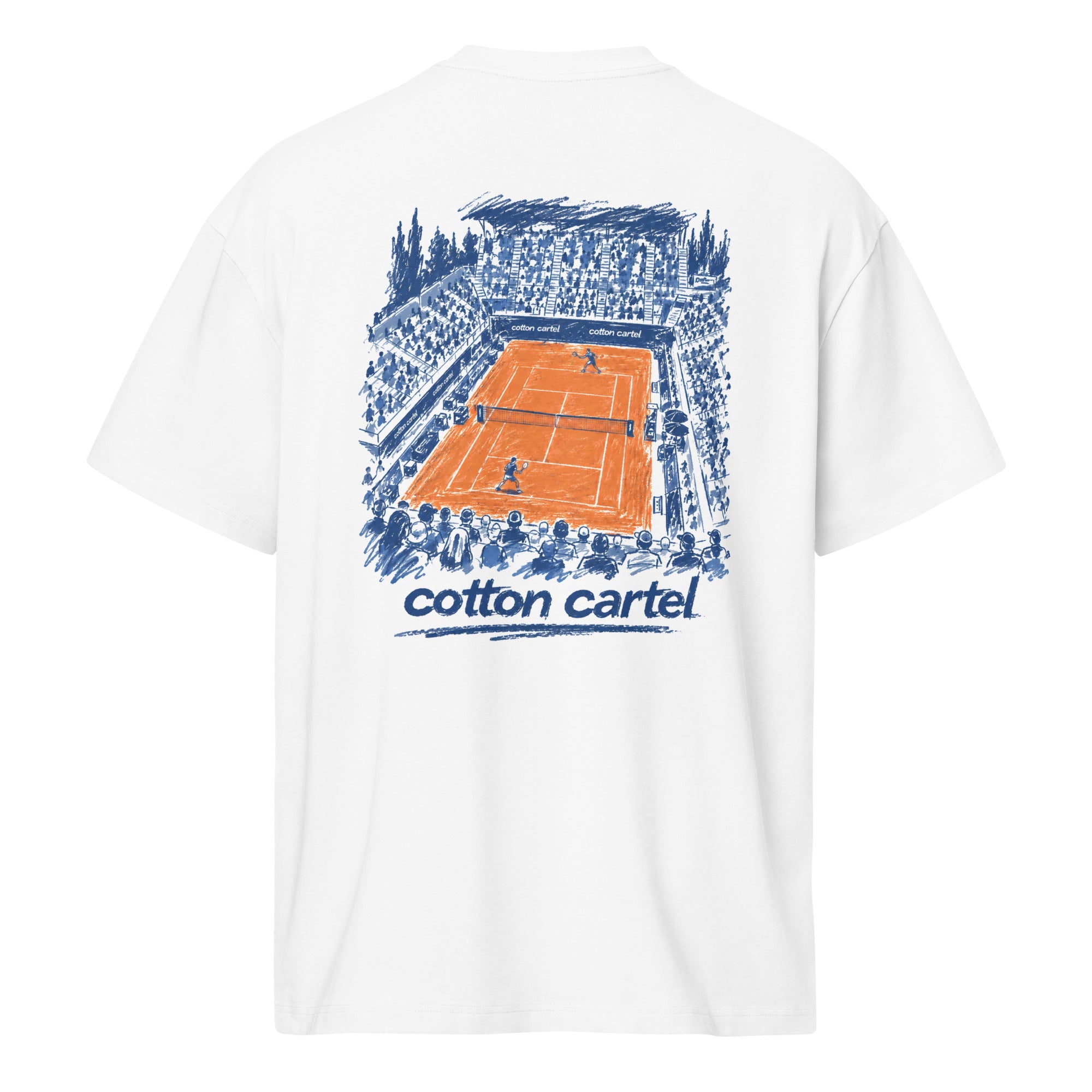 Tennis Clay Court Oversized Box Tee - cotton cartel