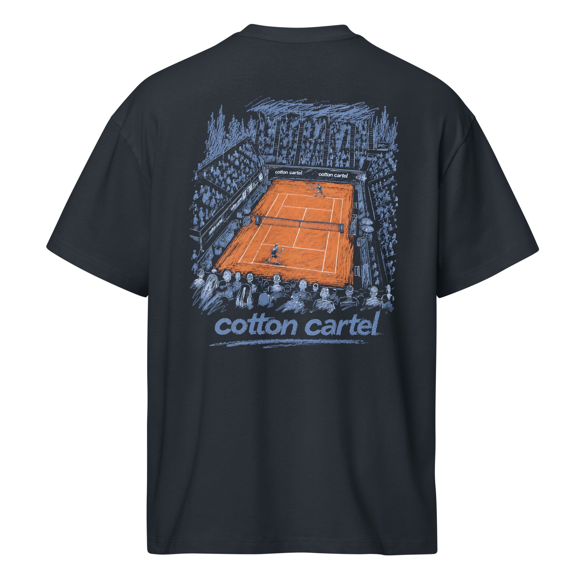 Tennis Clay Court Oversized Box Tee - cotton cartel