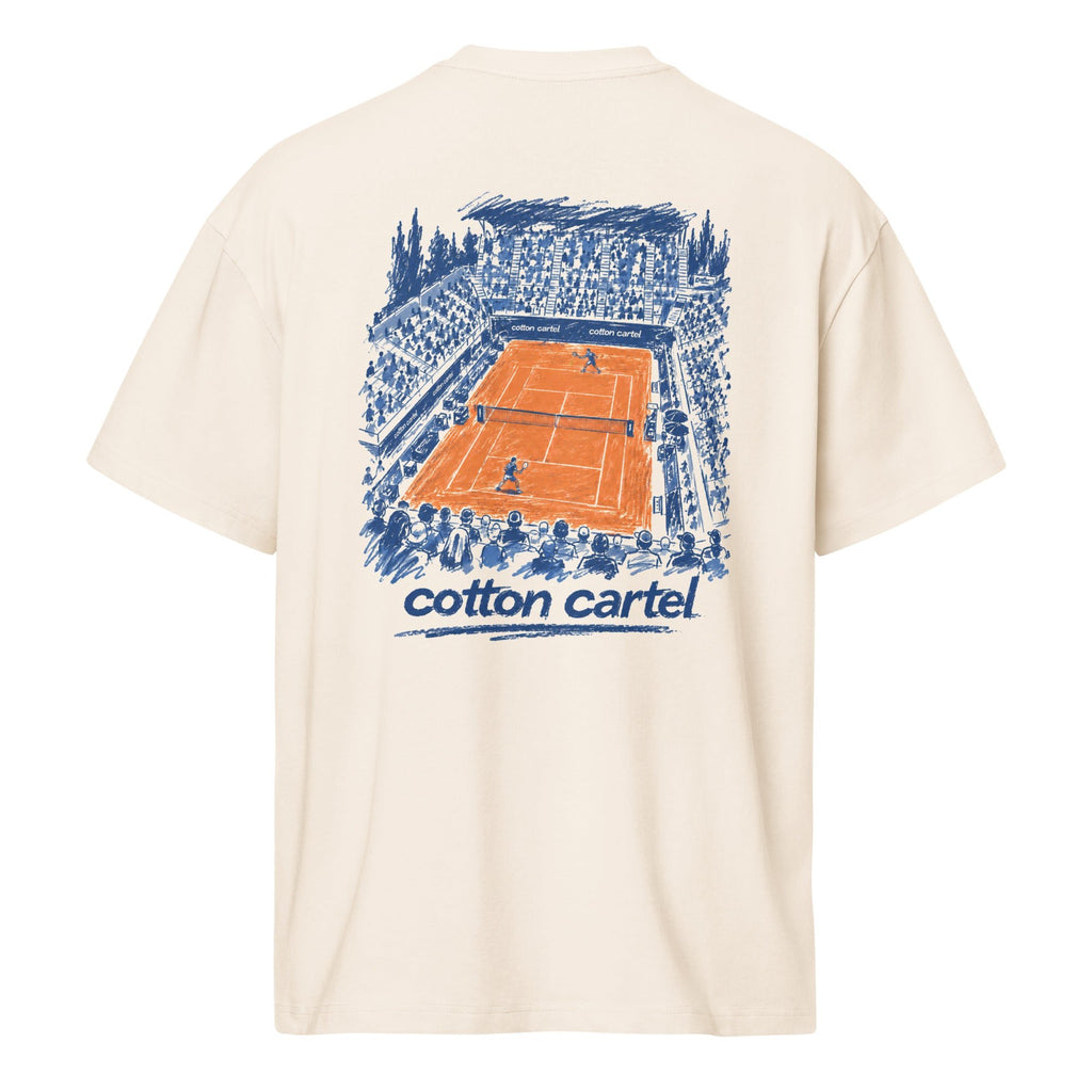 Tennis Clay Court Oversized Box Tee - cotton cartel