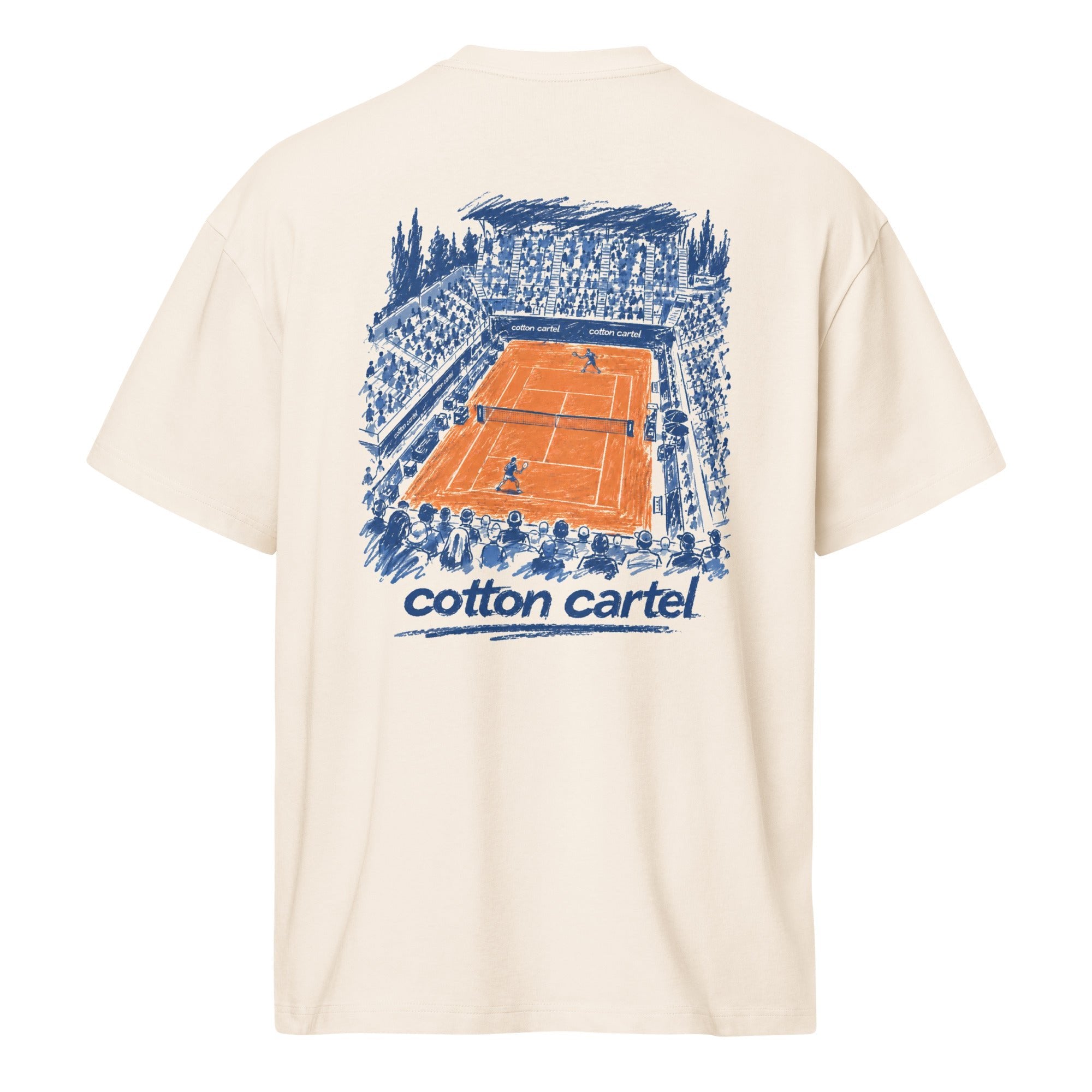 Tennis Clay Court Oversized Box Tee - cotton cartel