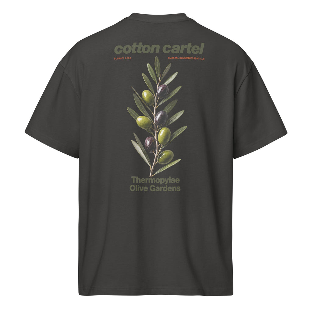 Thermopylae Olive Gardens Oversized Box Tee - cotton cartel