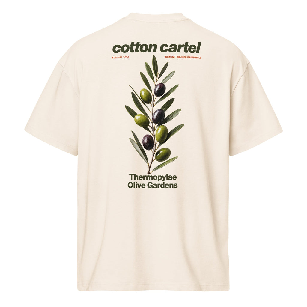 Thermopylae Olive Gardens Oversized Box Tee - cotton cartel