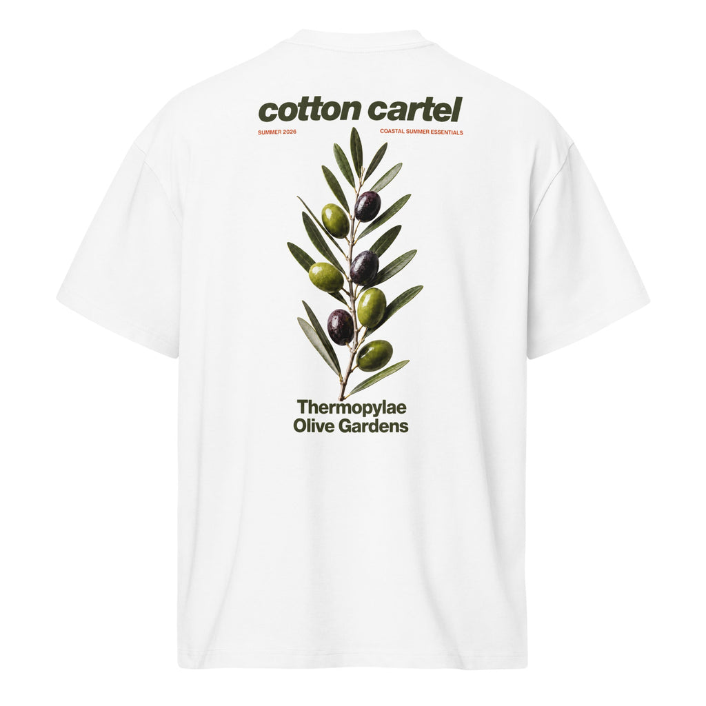 Thermopylae Olive Gardens Oversized Box Tee - cotton cartel