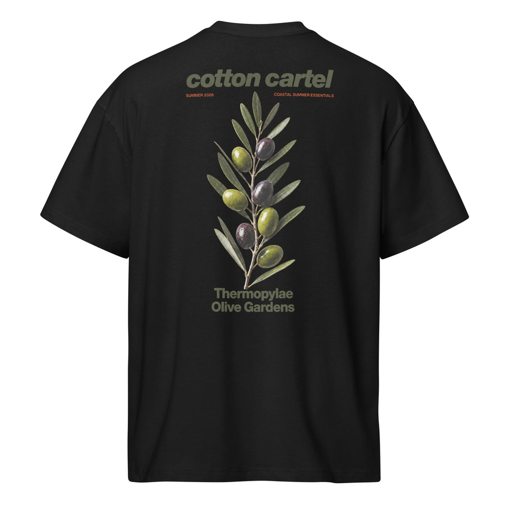 Thermopylae Olive Gardens Oversized Box Tee - cotton cartel