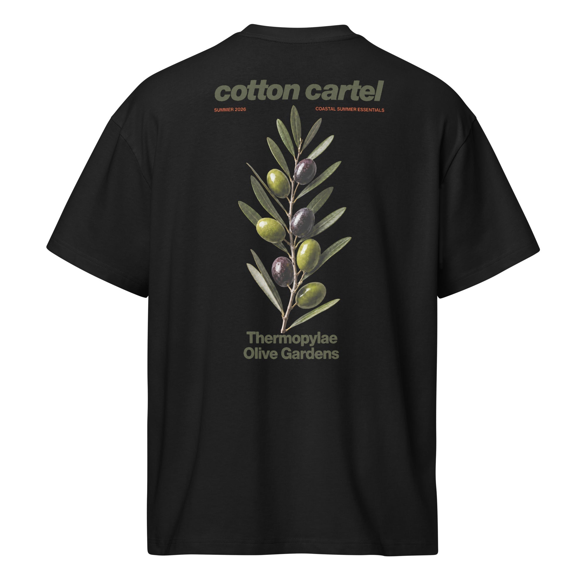 Thermopylae Olive Gardens Oversized Box Tee - cotton cartel
