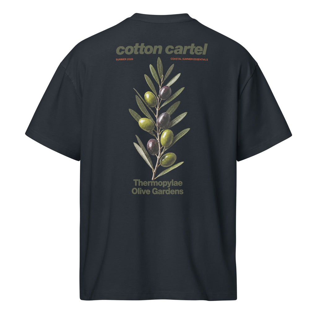 Thermopylae Olive Gardens Oversized Box Tee - cotton cartel