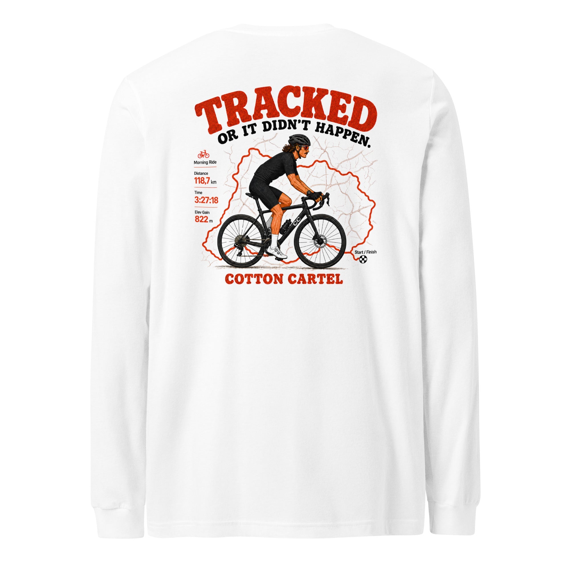 Tracked or It Didn’t Happen Cyclist Lightweight Long Sleeve - cotton cartel