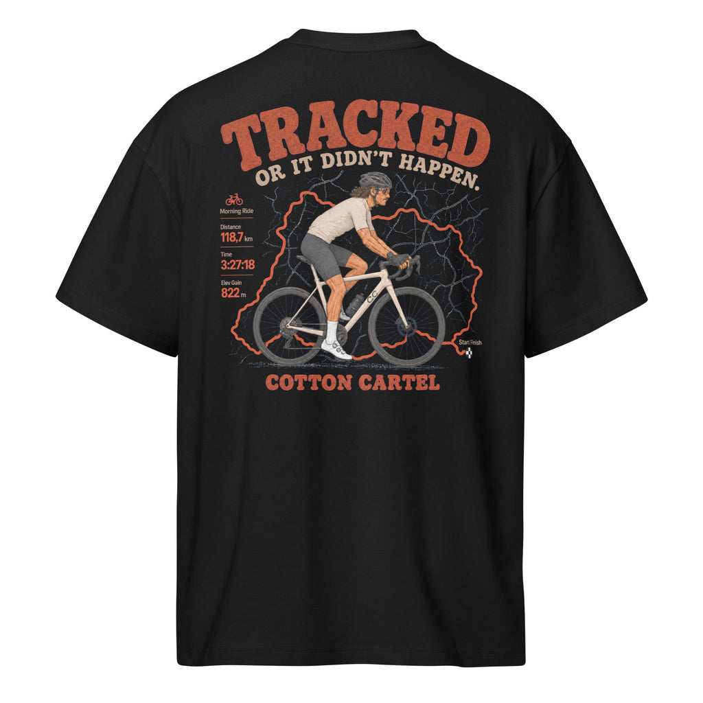 Tracked or It Didn’t Happen Cyclist Oversized Box Tee - cotton cartel