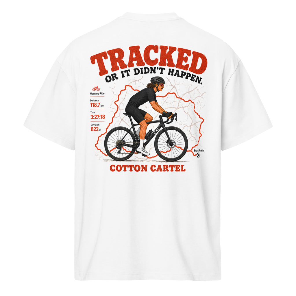Tracked or It Didn’t Happen Cyclist Oversized Box Tee - cotton cartel