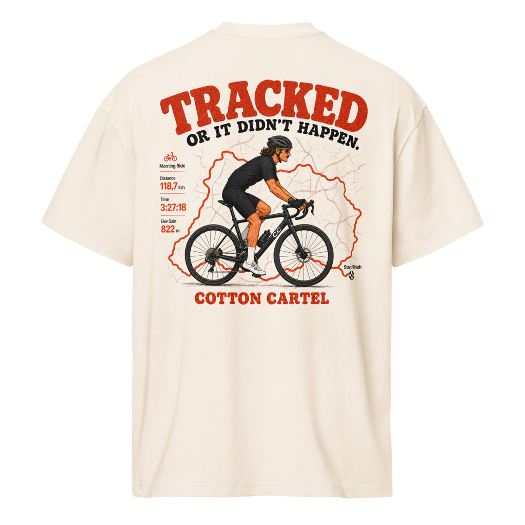 Tracked or It Didn’t Happen Cyclist Oversized Box Tee - cotton cartel