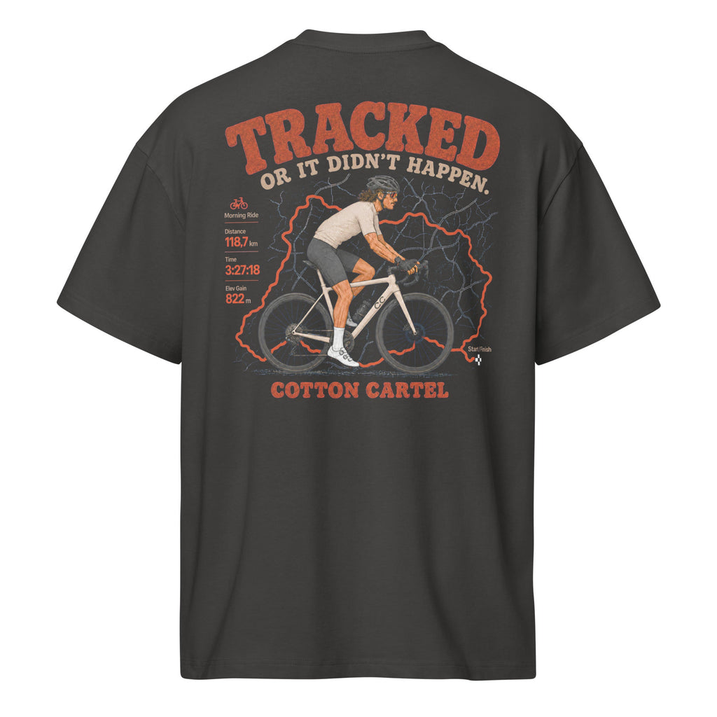 Tracked or It Didn’t Happen Cyclist Oversized Box Tee - cotton cartel
