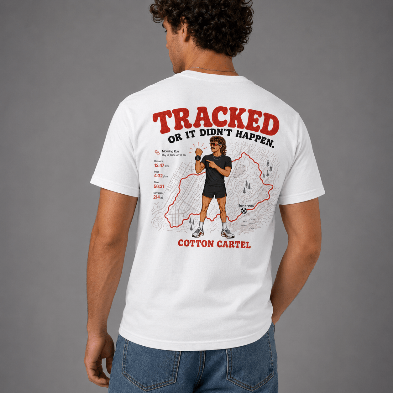 Tracked or It Didn’t Happen Male Classic Tee - cotton cartel