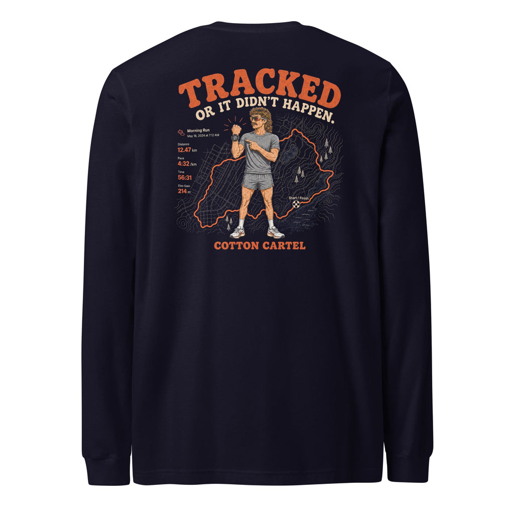 Tracked or It Didn’t Happen Male Lightweight Long Sleeve - cotton cartel