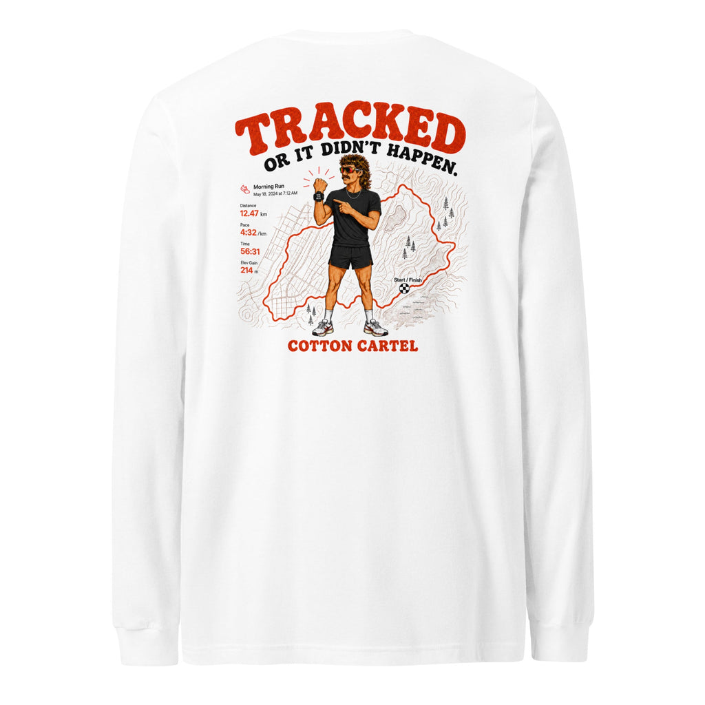 Tracked or It Didn’t Happen Male Lightweight Long Sleeve - cotton cartel