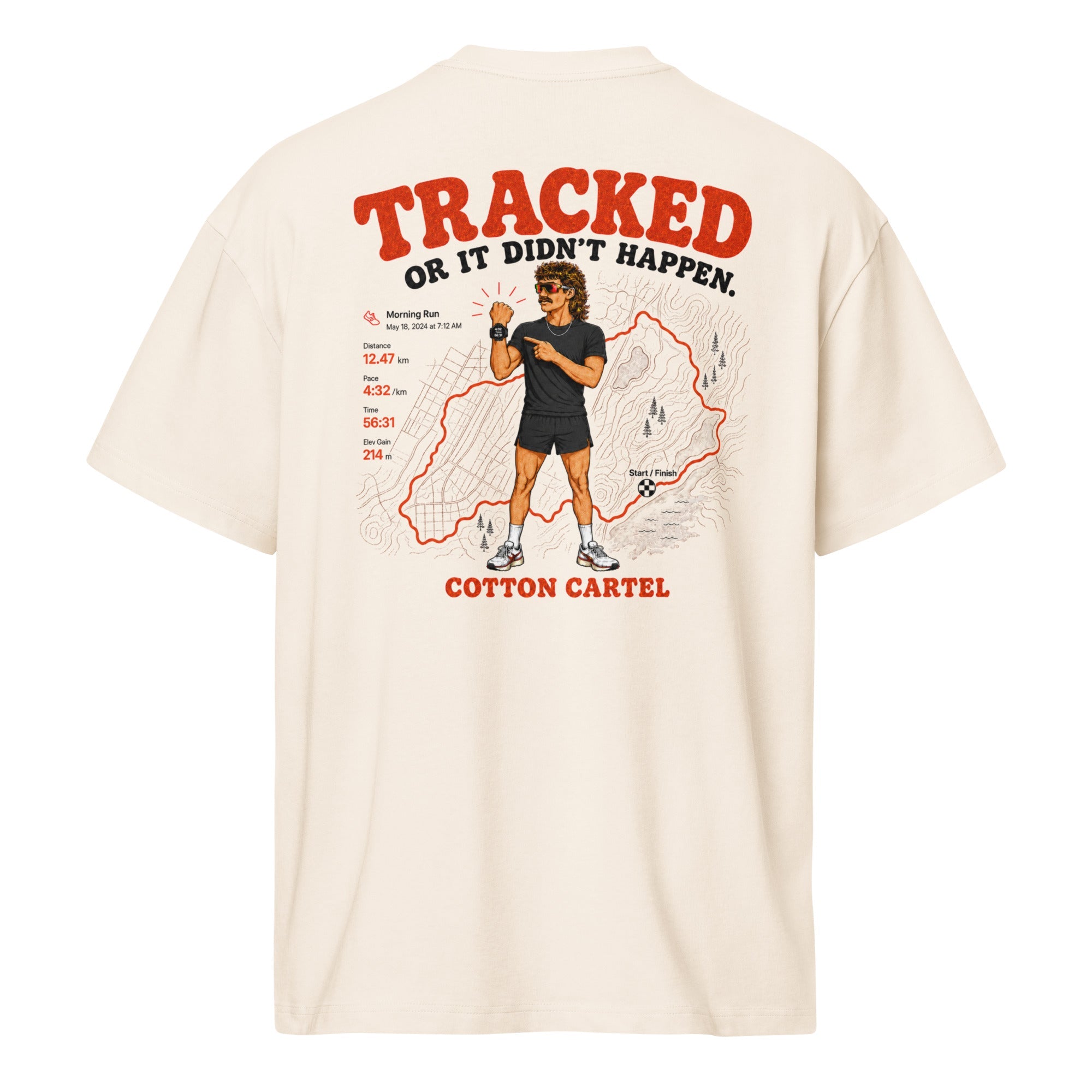 Tracked or It Didn’t Happen Male Oversized Box Tee - cotton cartel