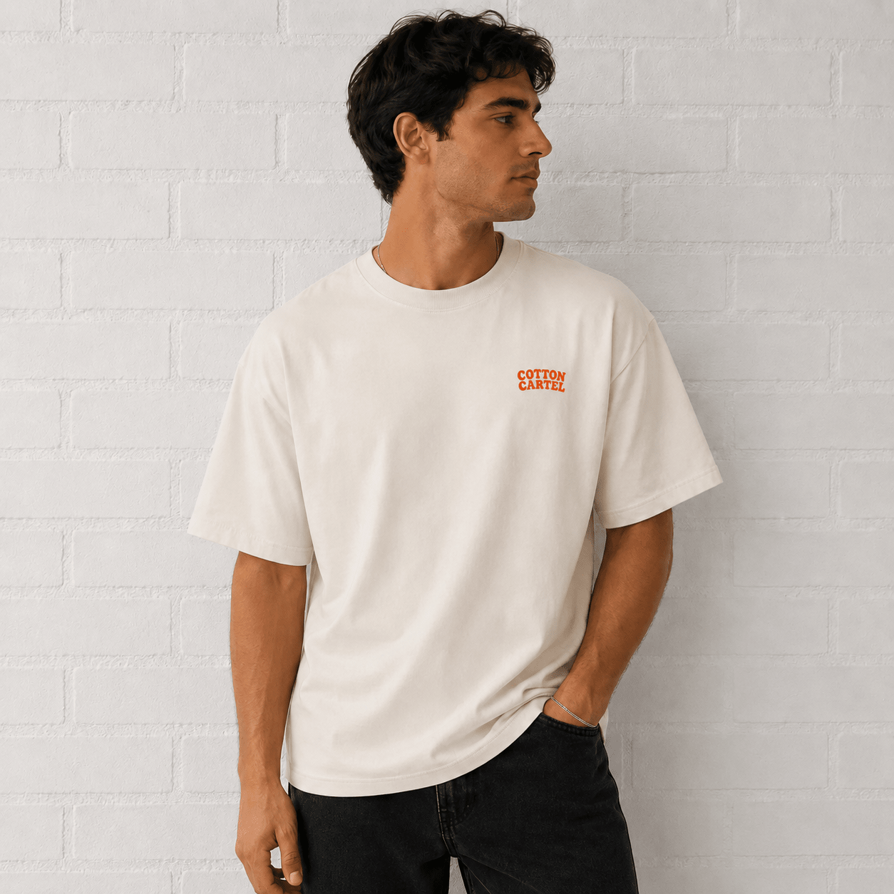 Tracked or It Didn’t Happen Male Oversized Box Tee - cotton cartel