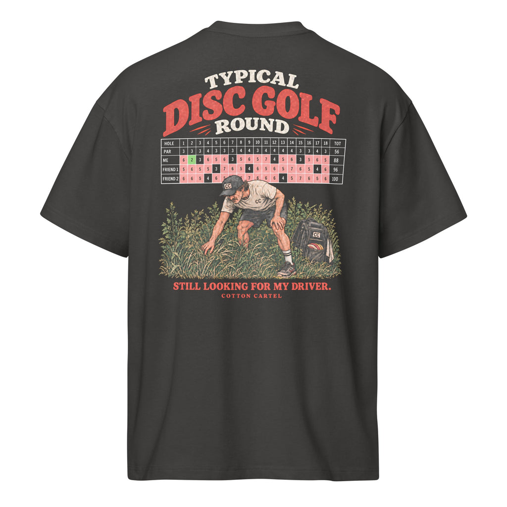 Typical Disc Golf Round Oversized Box Tee - cotton cartel