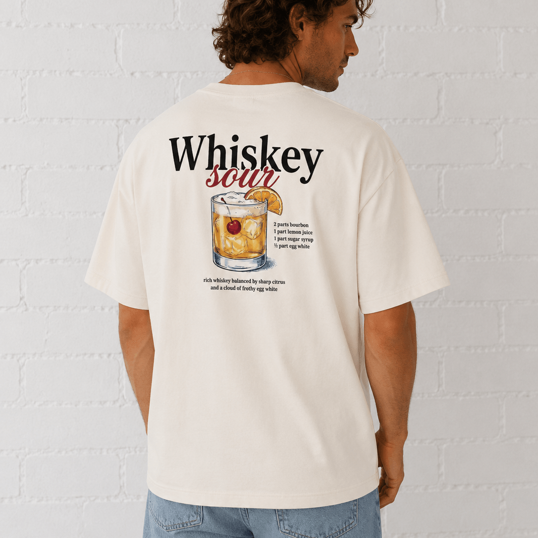 Whiskey Sour Oversized Box Tee - cotton cartel